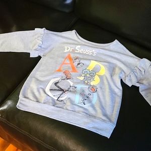 4t drop shoulder Dr. Seuss sweatshirt